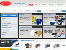 Tablet Screenshot of eplusstationery.com.ph